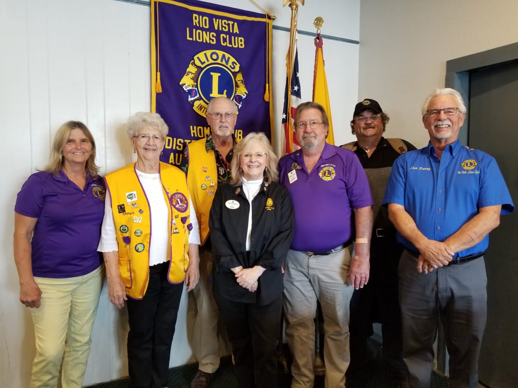 Rio Vista Isleton Lions 8-10-2021 Visit by DG Cindy Lemas-Gillespie